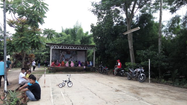 Lokasi kegiatan di lapangan olahraga Perumahan Griya Indah Serpong, Bogor