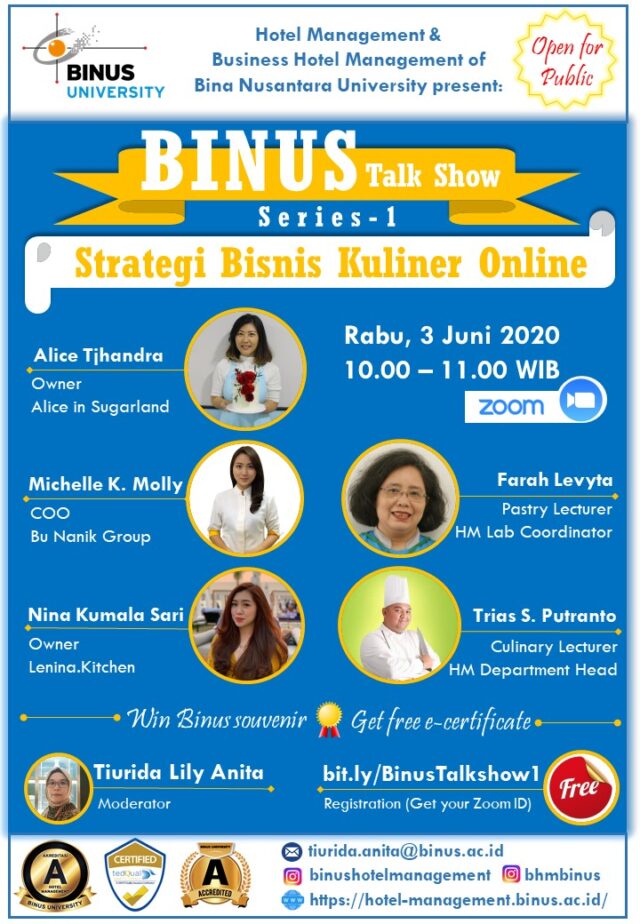 Poster BINUS Talkshow series 1