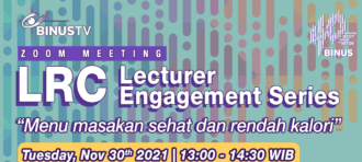 LECTURER ENGAGEMENT SERIES “HEALTHY COOKING”